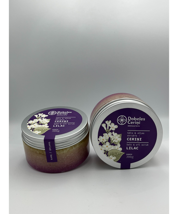 Sāls un eļļas skrubis "Ceriņi" / 300g