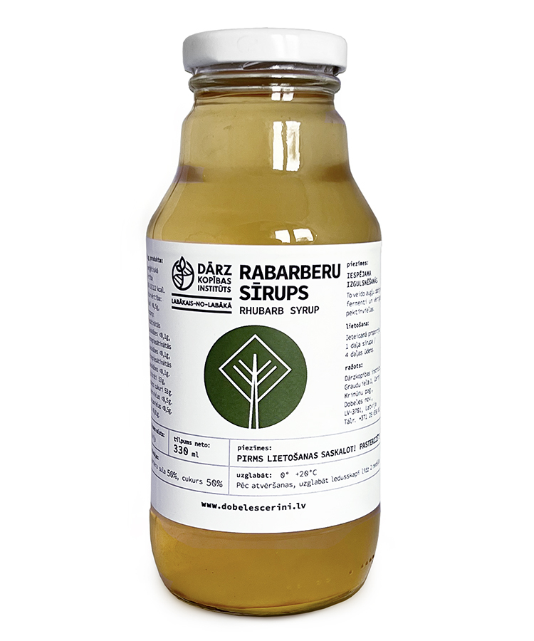 Rabarberu sīrups 330ml
