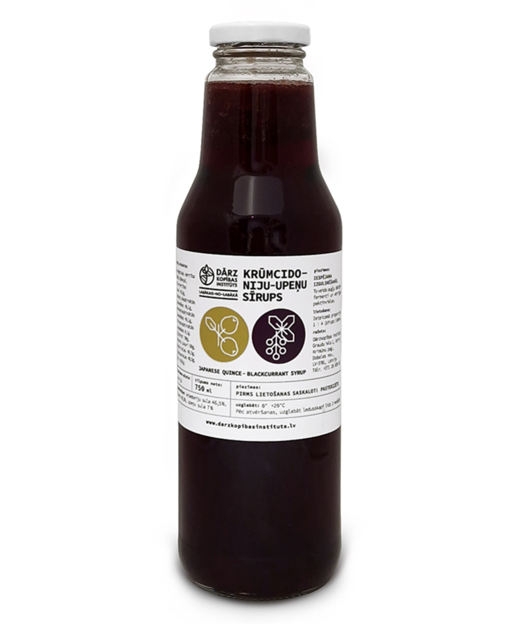 Krūmcidoniju-upeņu sīrups 750 ml