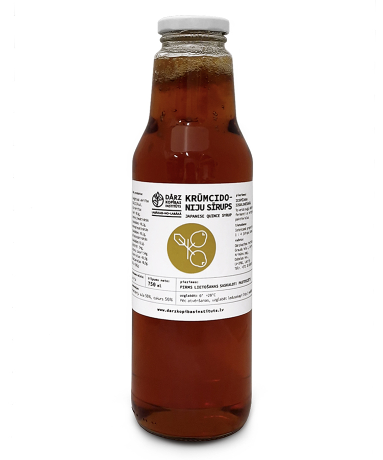 Krūmcidoniju sīrups 750ml