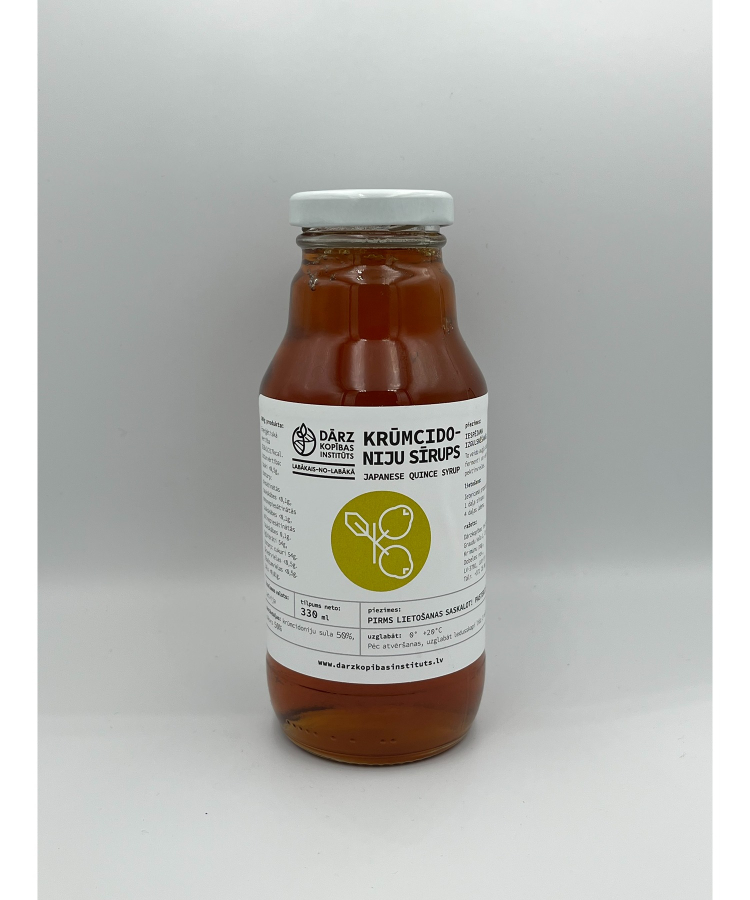 Krūmcidoniju sīrups 330ml