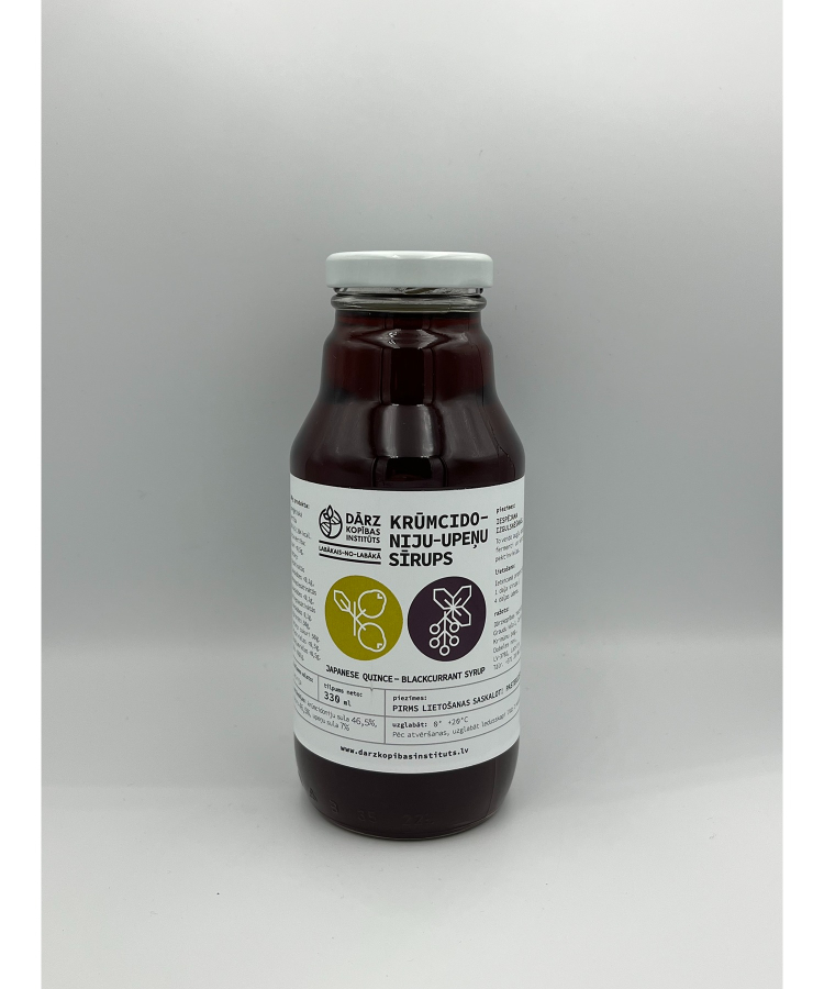 Krūmcidoniju-upeņu sīrups 330 ml