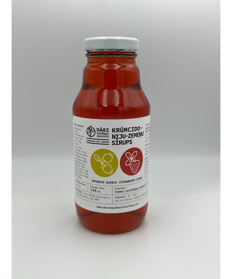 Krūmcidoniju - zemeņu sīrups 330ml
