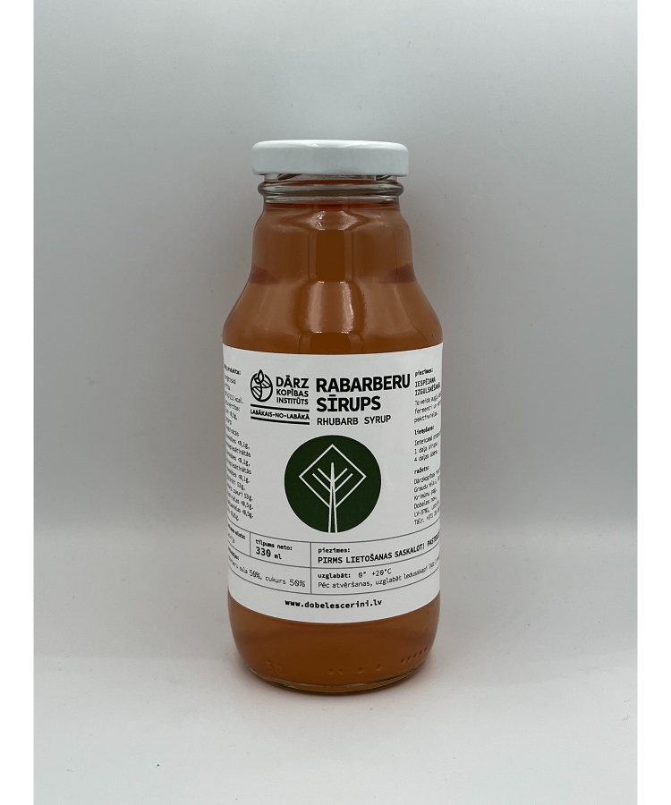 Rabarberu sīrups 330ml