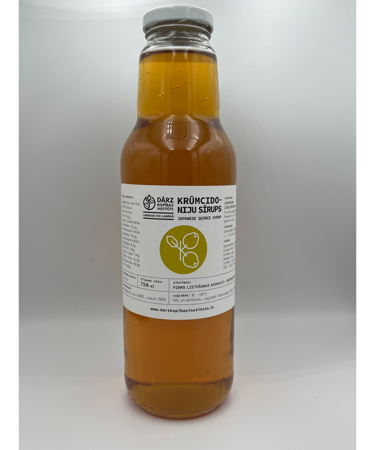 Krūmcidoniju sīrups 750ml
